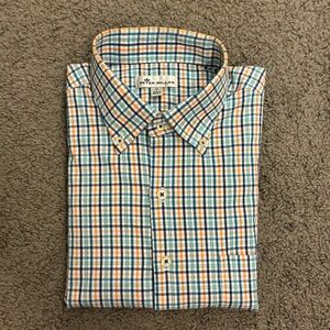 Peter Millar Men's Multicolor Check Shirt